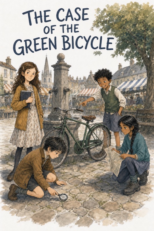 Cover van The Case of the Green Bicycle